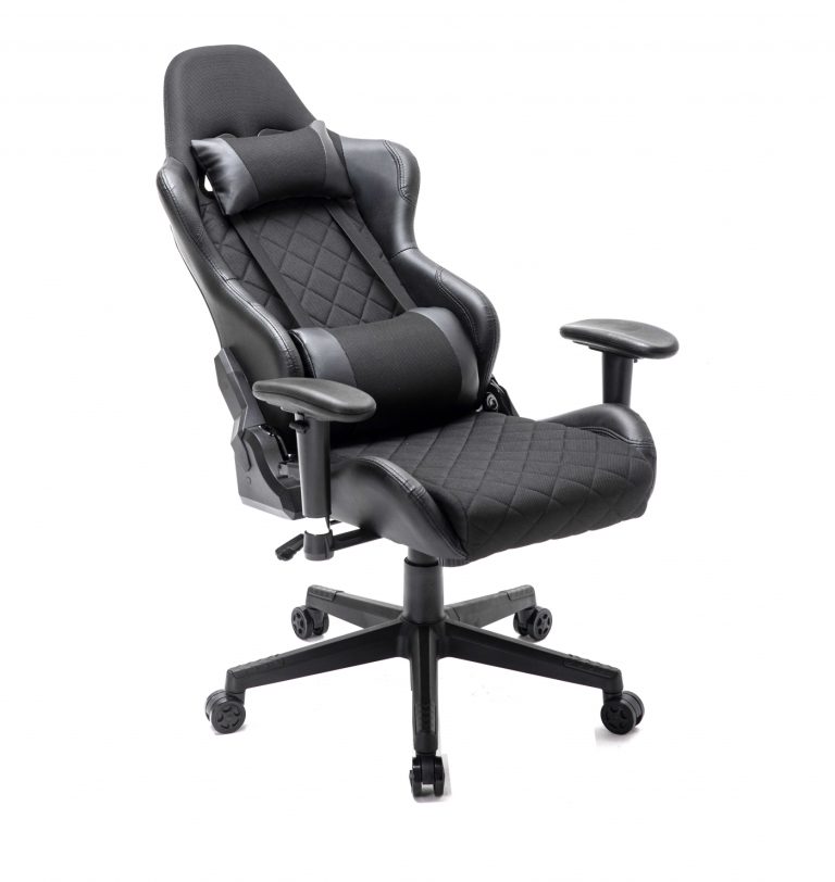 Chaise de jeu Classic - chaise de bureau - revêtement en tissu - noir - image alternative