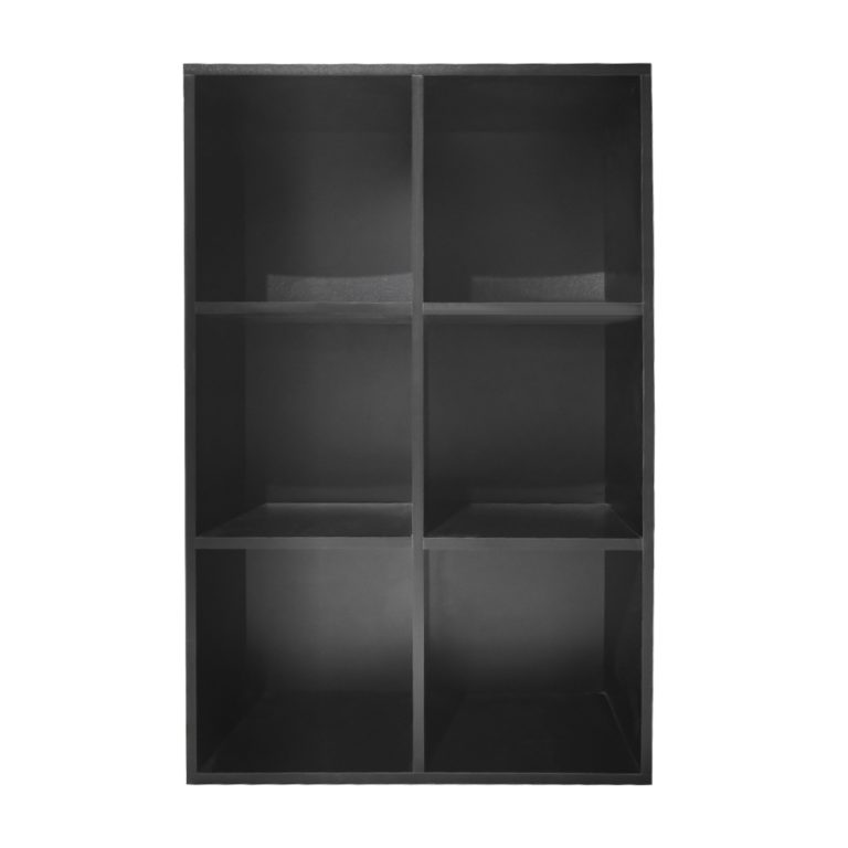 Armoire à compartiments Vakkie 6 compartiments ouverts - bibliothèque - noir