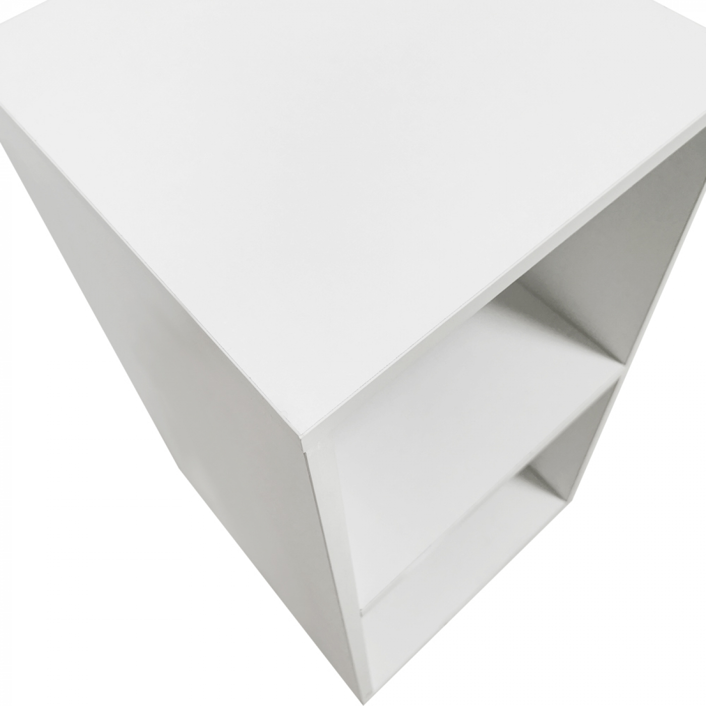 Meuble de rangement pour disques vinyle LP - 2 compartiments - blanc - VDD World FR Meuble de rangement pour disques vinyle LP - 2 compartiments - blanc - VDD World FR