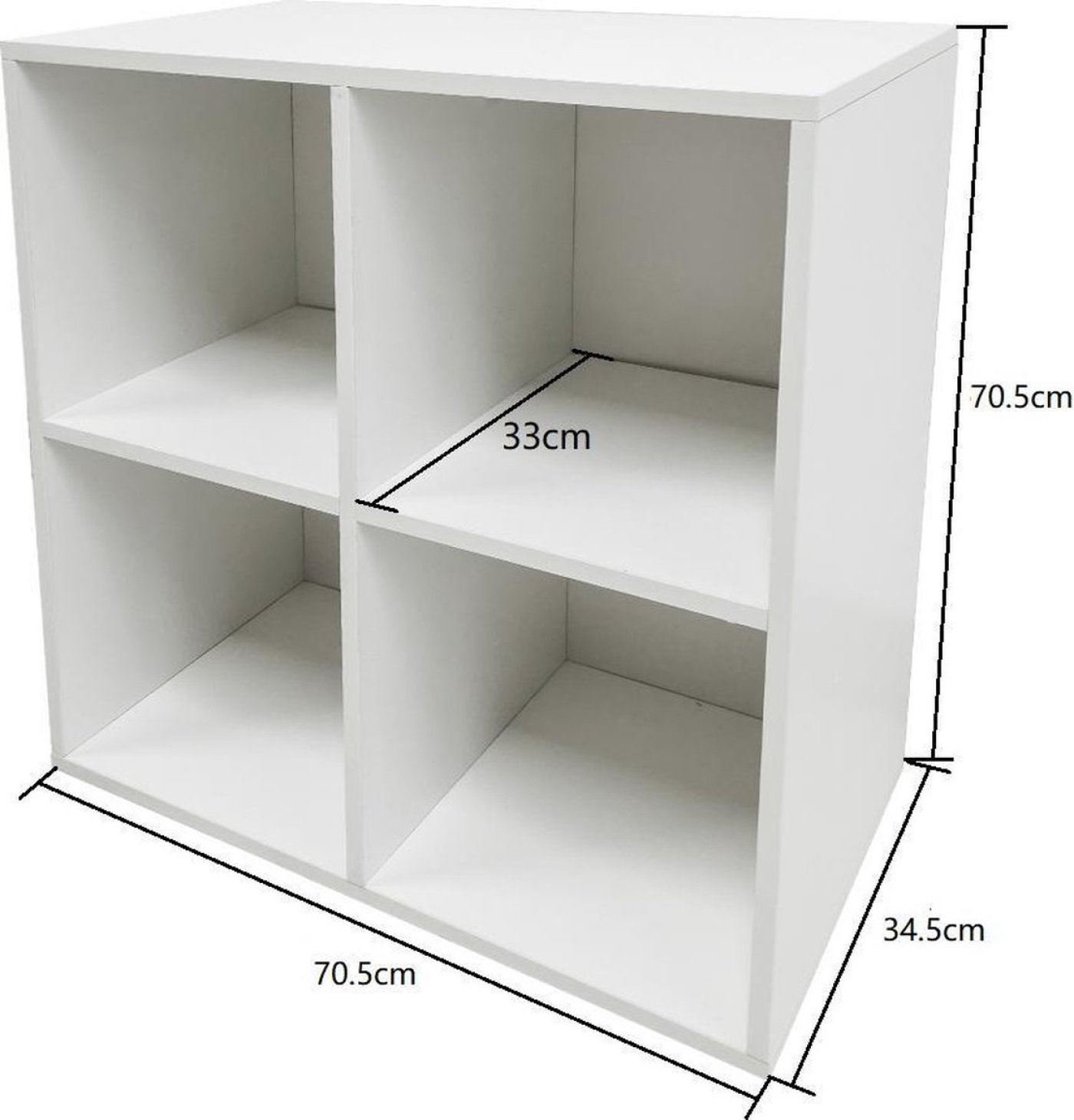 Meuble de rangement vinyle vinyle vinyle - bibliothèque - 4 compartiments - blanc - VDD World FR Meuble de rangement vinyle vinyle vinyle - bibliothèque - 4 compartiments - blanc - VDD World FR