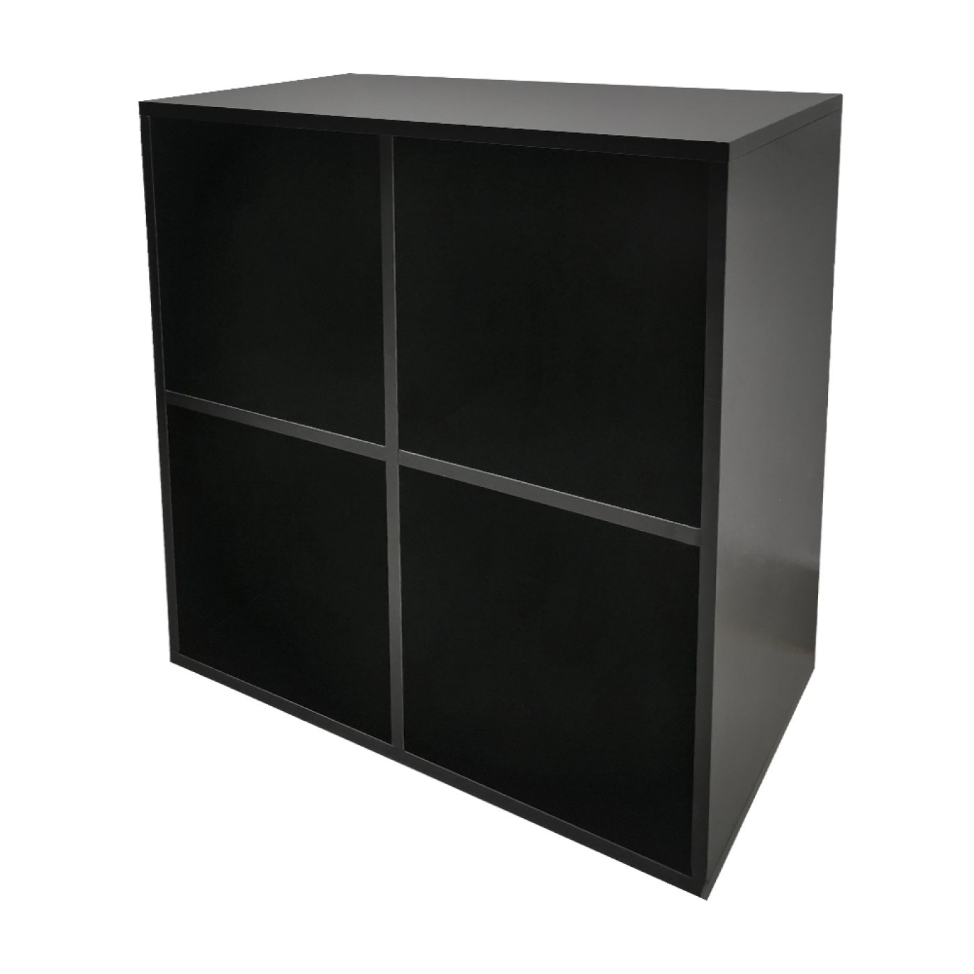 Meuble de rangement vinyle vinyle 33 tours - bibliothèque - 4 compartiments - noir - VDD World FR Meuble de rangement vinyle vinyle 33 tours - bibliothèque - 4 compartiments - noir - VDD World FR