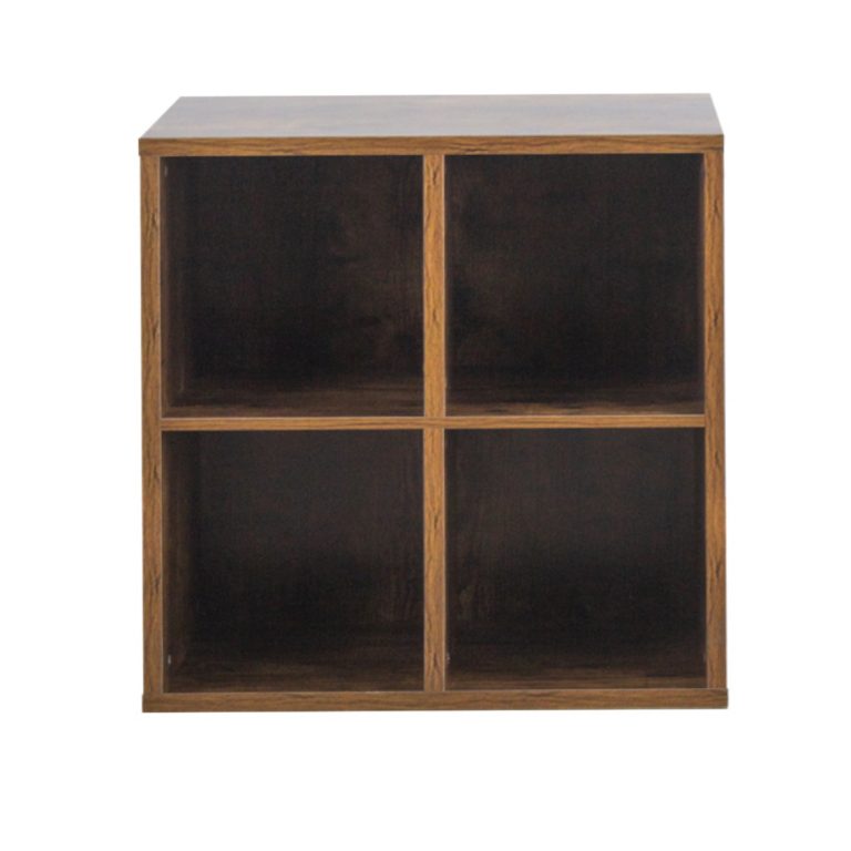 Records vinyl lp cabinet - rangement disques vinyles lp - bibliothèque - marron - image alternative