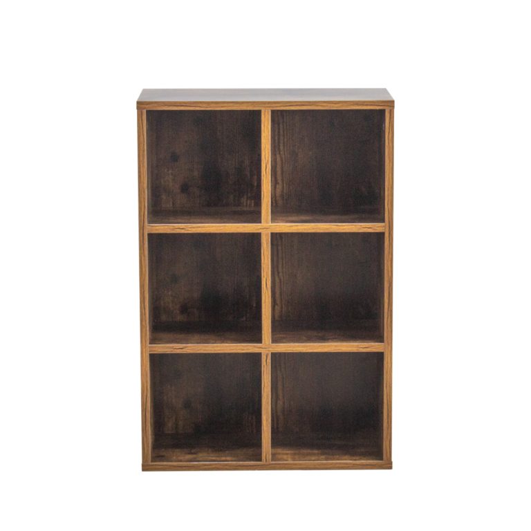Étagère à compartiments - DVD/CD cabinet - bibliothèque - armoire murale - brun