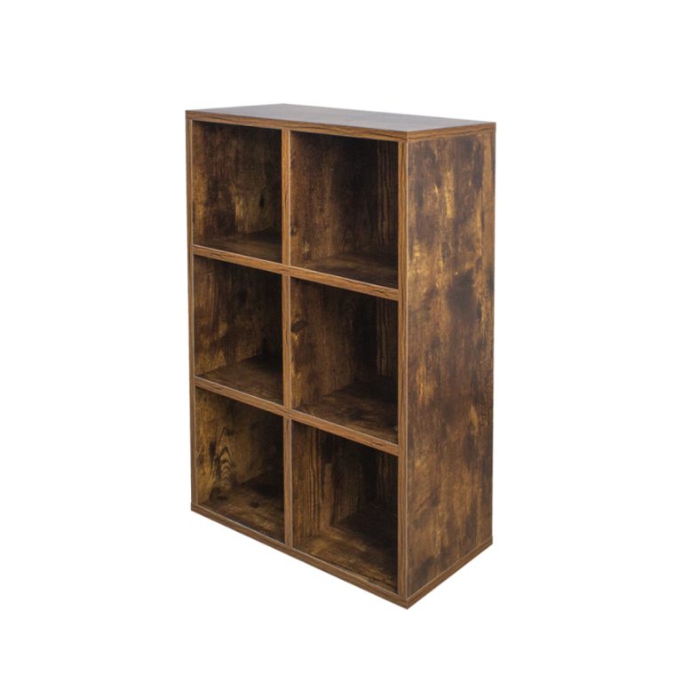 Étagère à compartiments - DVD/CD cabinet - bibliothèque - armoire murale - brun - image alternative