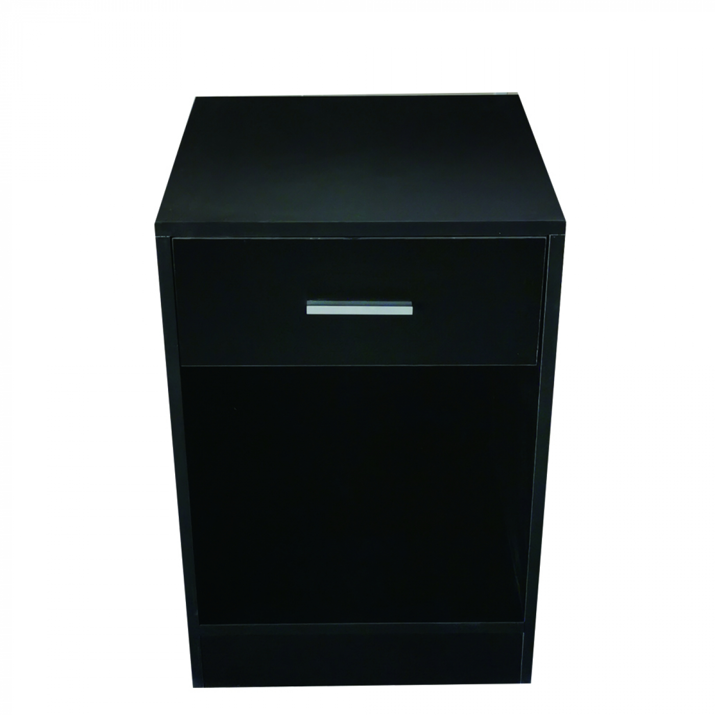 Meuble d'entrée avec tiroir et compartiment de rangement ouvert de 60 cm de haut noir - VDD World FR Meuble d'entrée avec tiroir et compartiment de rangement ouvert de 60 cm de haut noir - VDD World FR