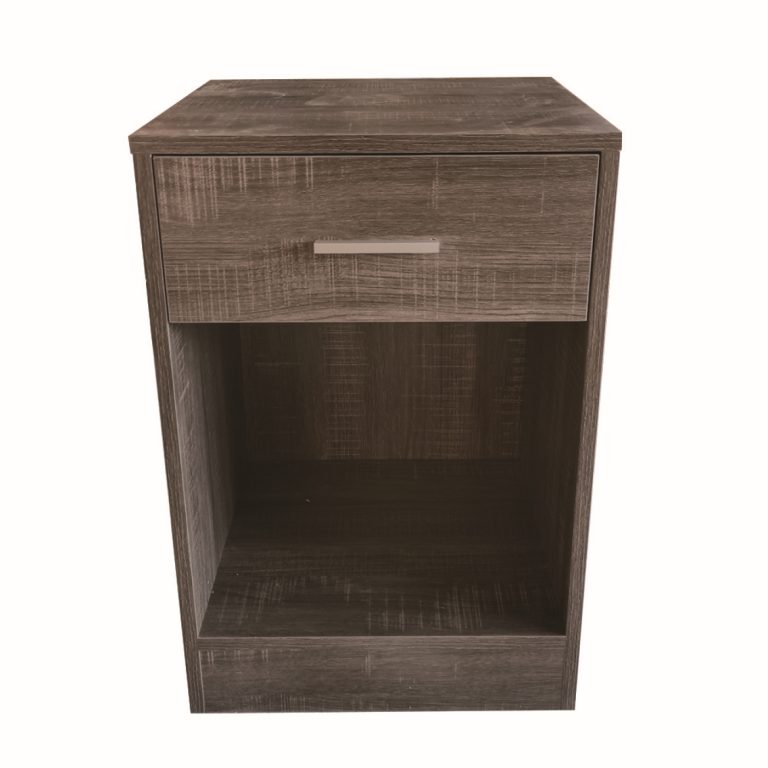 VDD - Table de chevet - Table de chevet grise - Table de chevet en bois - Table de chevet moderne