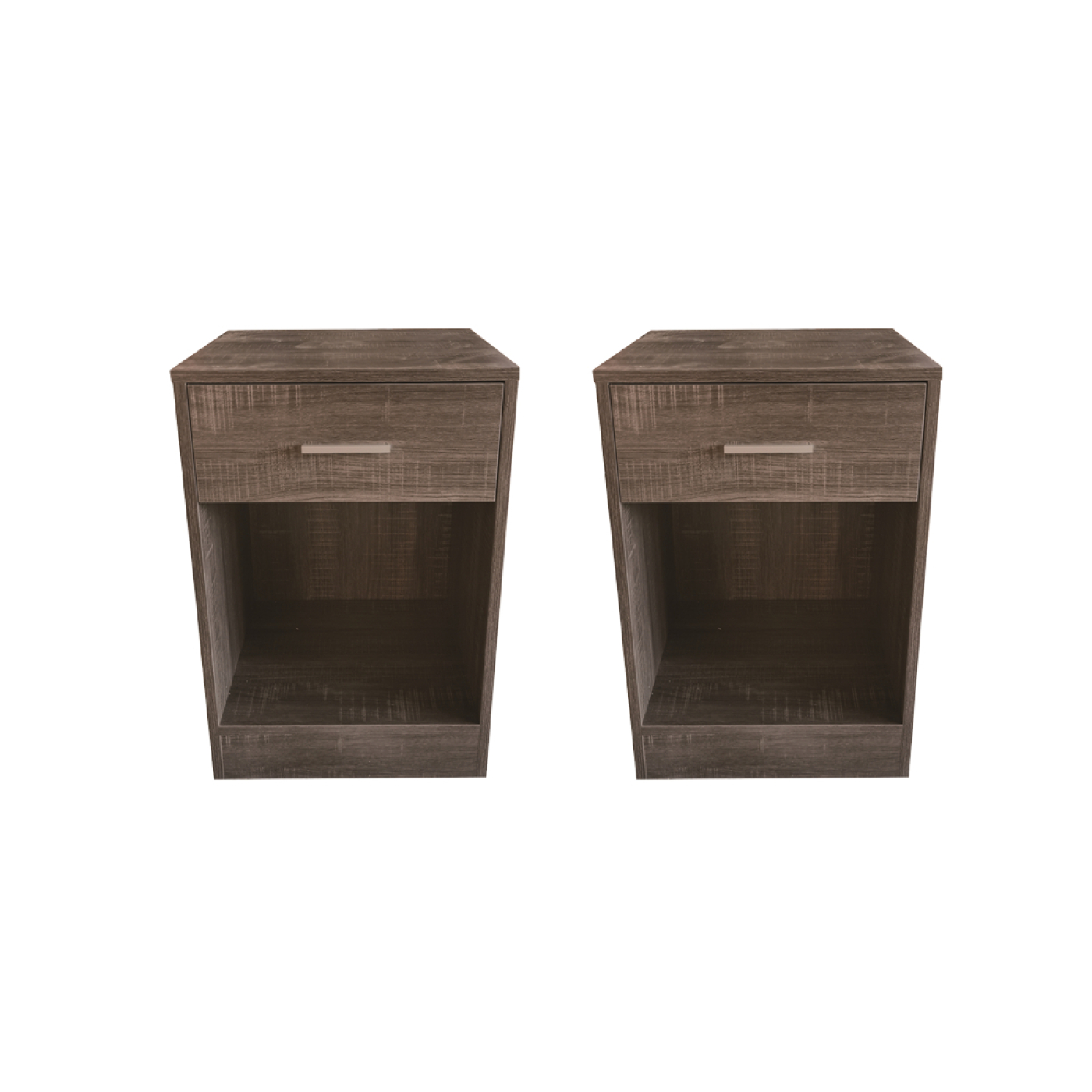 VDD - Table de chevet - Lot de 2 tables de chevet - Tables de chevet - Table de chevet grise