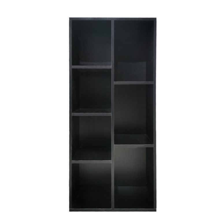 Bibliothèque 7 armoire à compartiments ouverts - armoire murale - noir