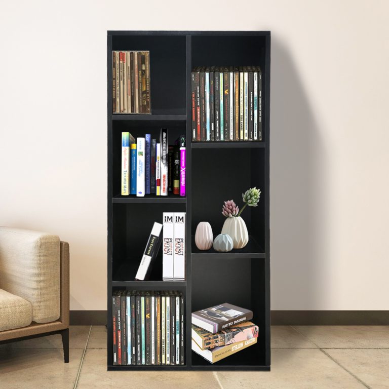 Bibliothèque 7 armoire à compartiments ouverts - armoire murale - noir - image alternative