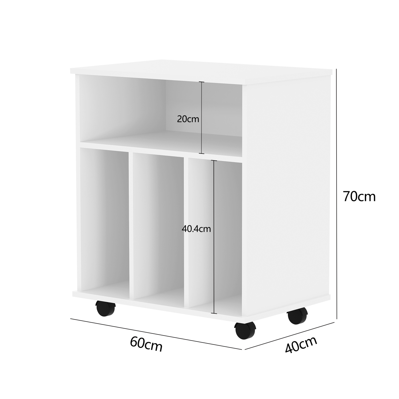 Meuble de rangement vinyle LP - bibliothèque - blanc - VDD World FR Meuble de rangement vinyle LP - bibliothèque - blanc - VDD World FR