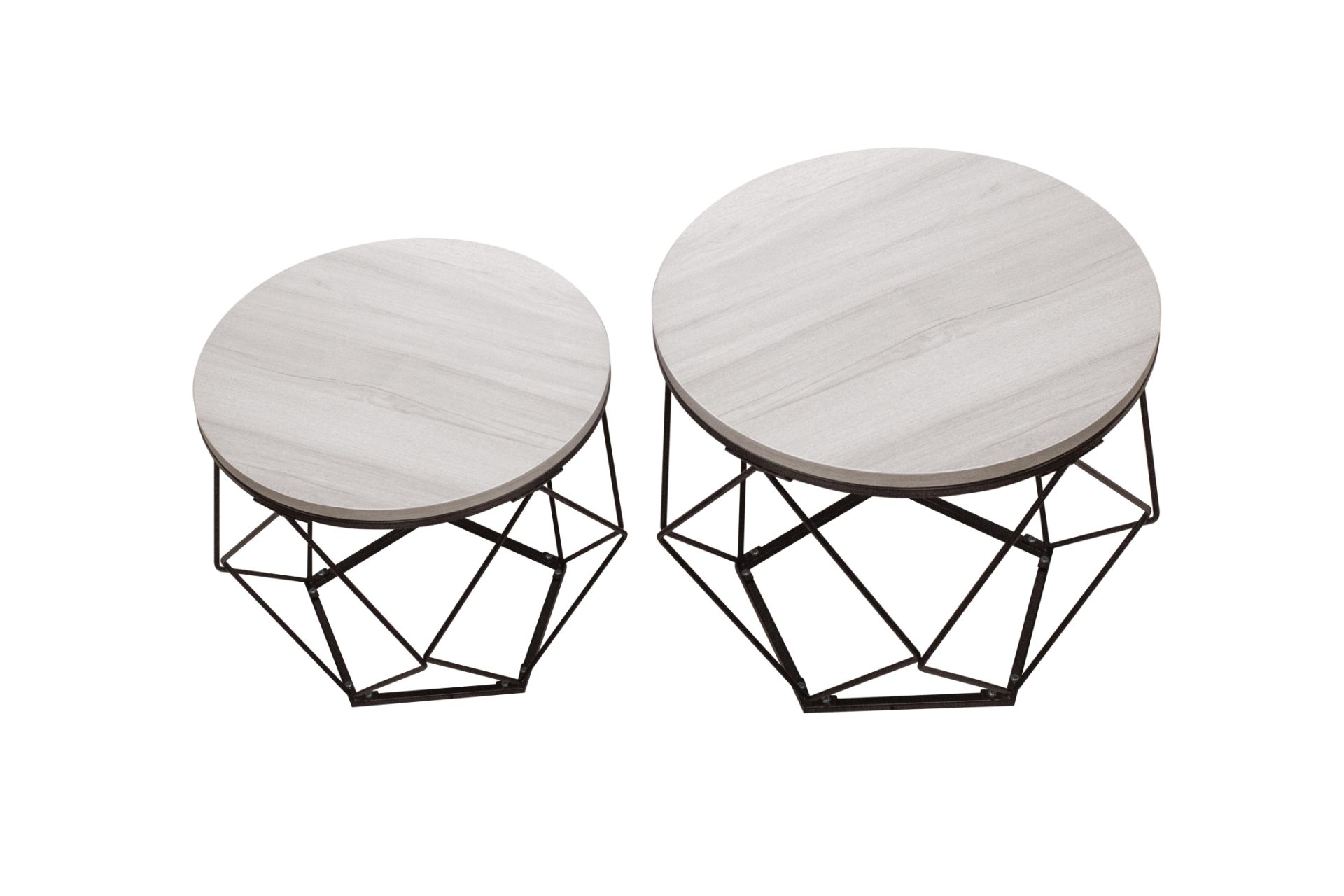VDD Table d'appoint style vintage industriel - tables basses - lot de 2 - VDD World FR VDD Table d'appoint style vintage industriel - tables basses - lot de 2 - VDD World FR