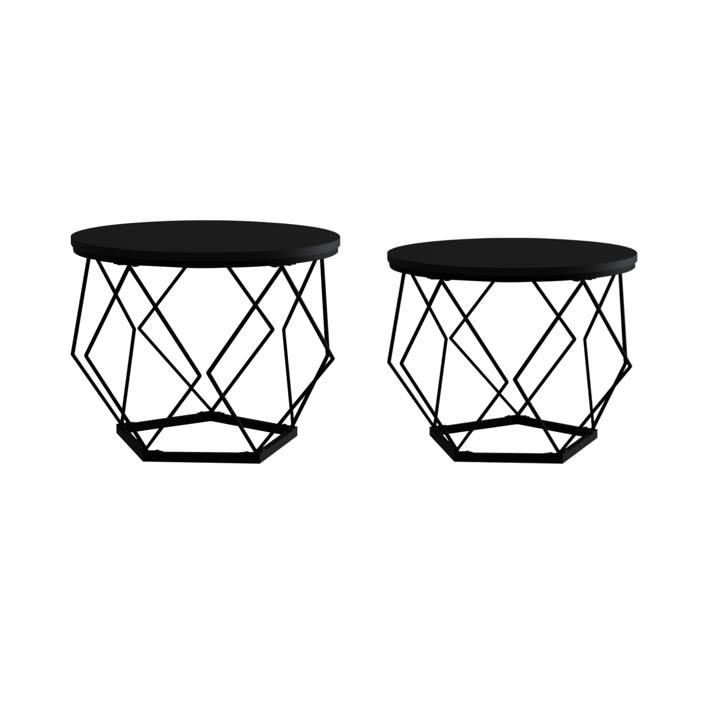 VDD - table d'appoint style vintage industriel - tables basses - set de 2 - VDD World FR VDD - table d'appoint style vintage industriel - tables basses - set de 2 - VDD World FR