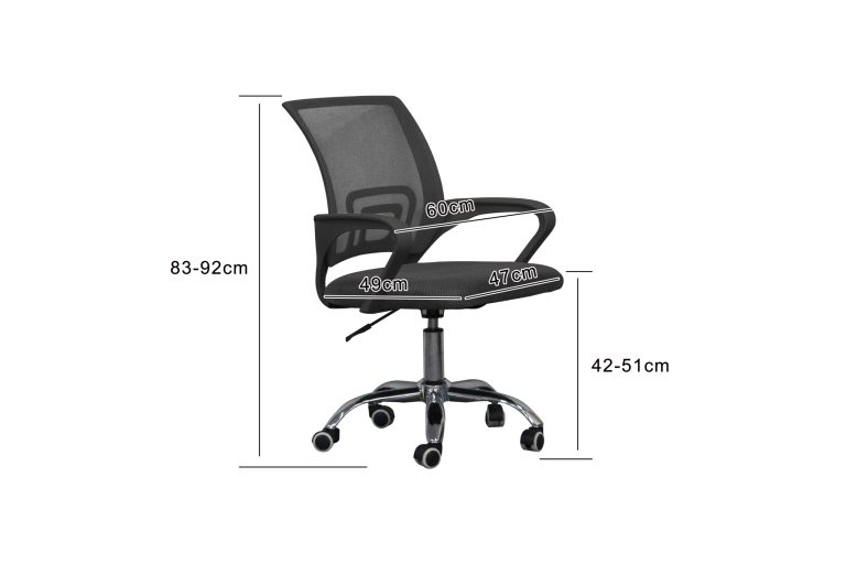 VDD Siège de bureau - noir - ergonomique - réglable en hauteur - image alternative