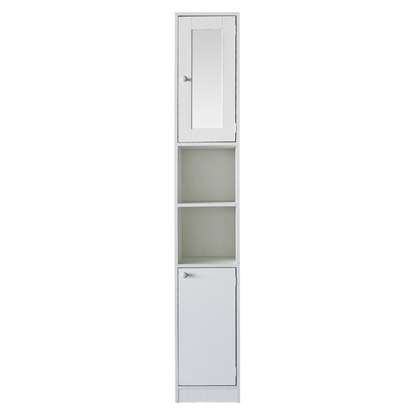 Meuble colonne salle de bain - meuble de rangement salle de bain ou couloir - avec miroir - hauteur
