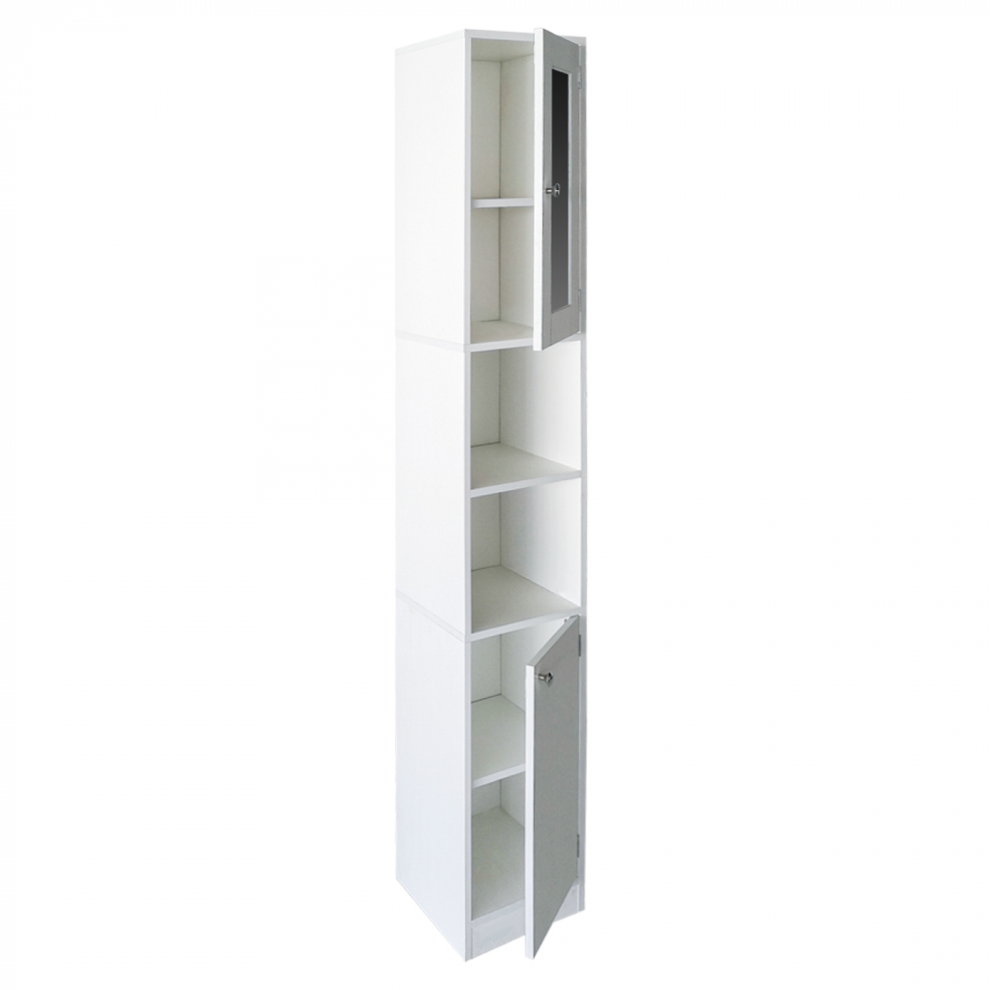 Meuble colonne salle de bain - meuble de rangement salle de bain ou couloir - avec miroir - hauteur - VDD World FR Meuble colonne salle de bain - meuble de rangement salle de bain ou couloir - avec miroir - hauteur - VDD World FR