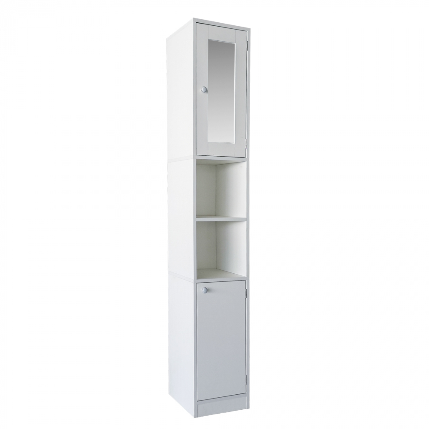 Meuble colonne salle de bain - meuble de rangement salle de bain ou couloir - avec miroir - hauteur - VDD World FR Meuble colonne salle de bain - meuble de rangement salle de bain ou couloir - avec miroir - hauteur - VDD World FR