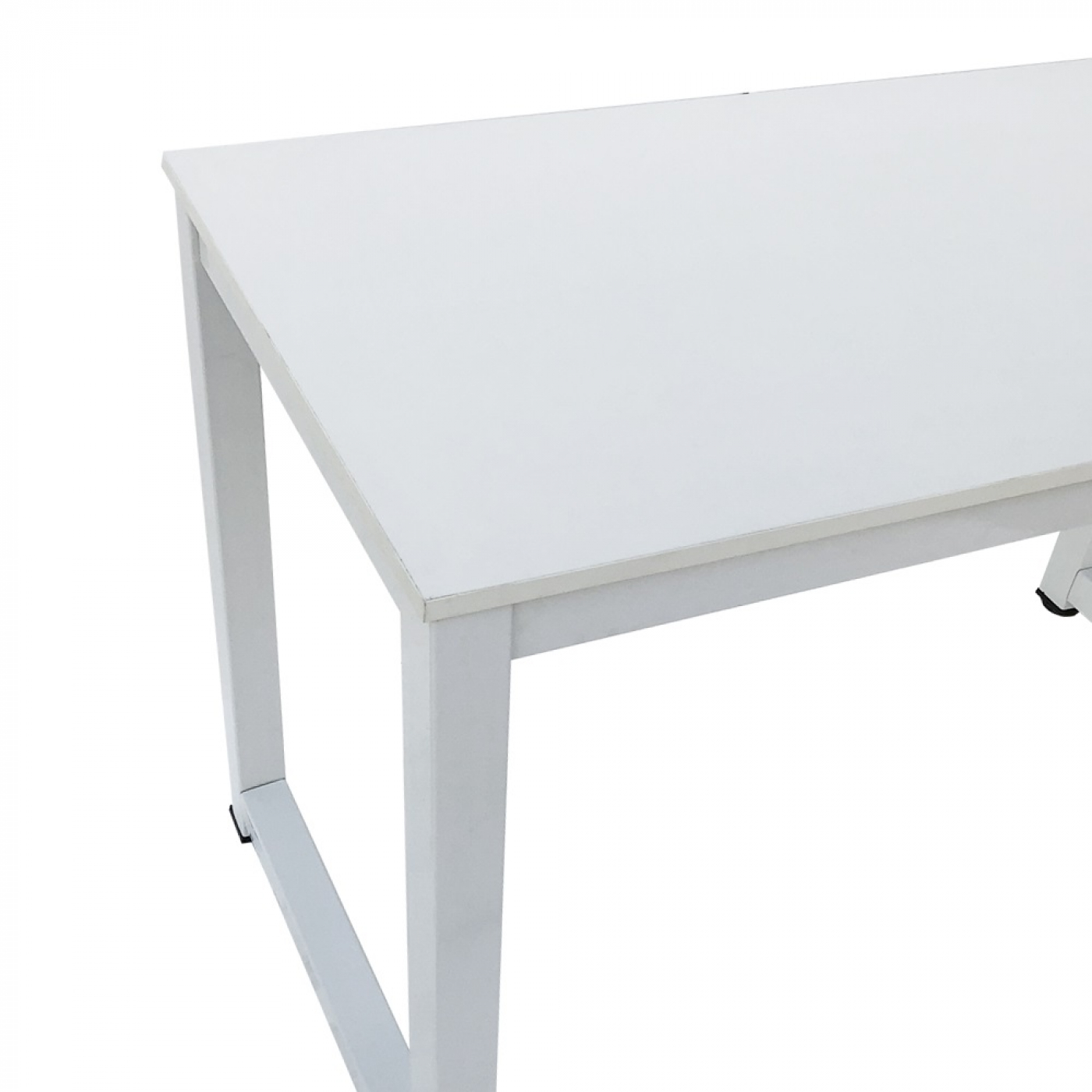 Bureau - table d'ordinateur - table de cuisine - métal bois - 120 cm x 60 cm - blanc - VDD World FR Bureau - table d'ordinateur - table de cuisine - métal bois - 120 cm x 60 cm - blanc - VDD World FR