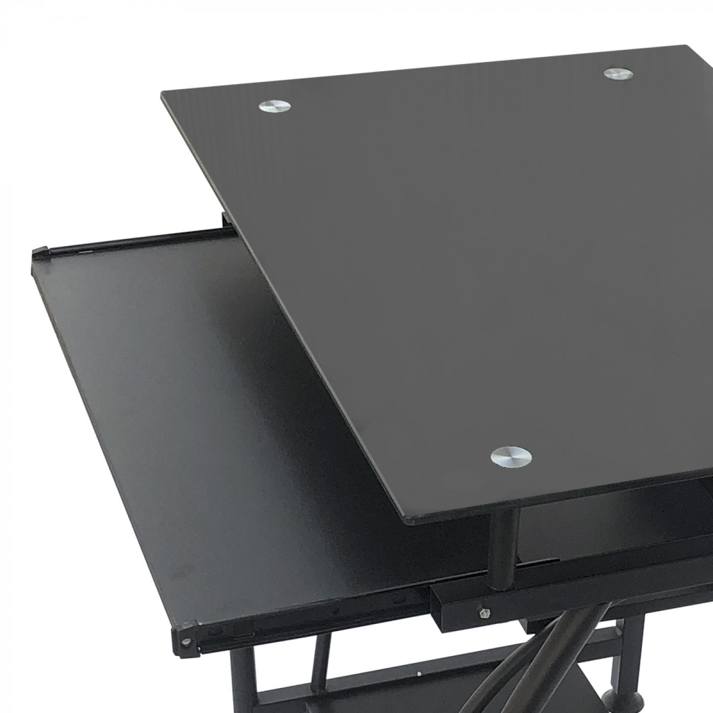Table d'ordinateur portable de bureau - gain de place - 70 cm x 50 cm - noir - VDD World FR Table d'ordinateur portable de bureau - gain de place - 70 cm x 50 cm - noir - VDD World FR