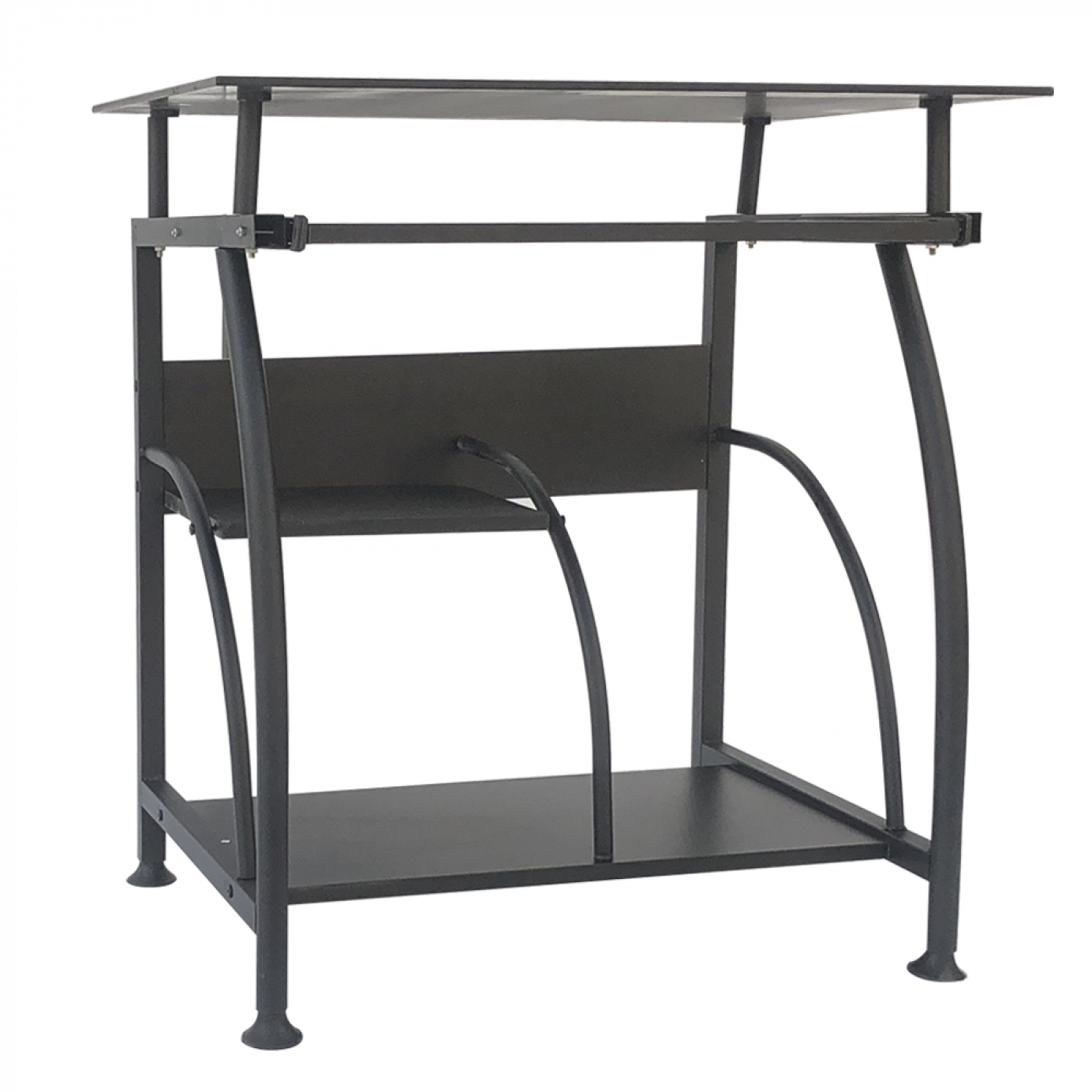 Table d'ordinateur portable de bureau - gain de place - 70 cm x 50 cm - noir - VDD World FR Table d'ordinateur portable de bureau - gain de place - 70 cm x 50 cm - noir - VDD World FR