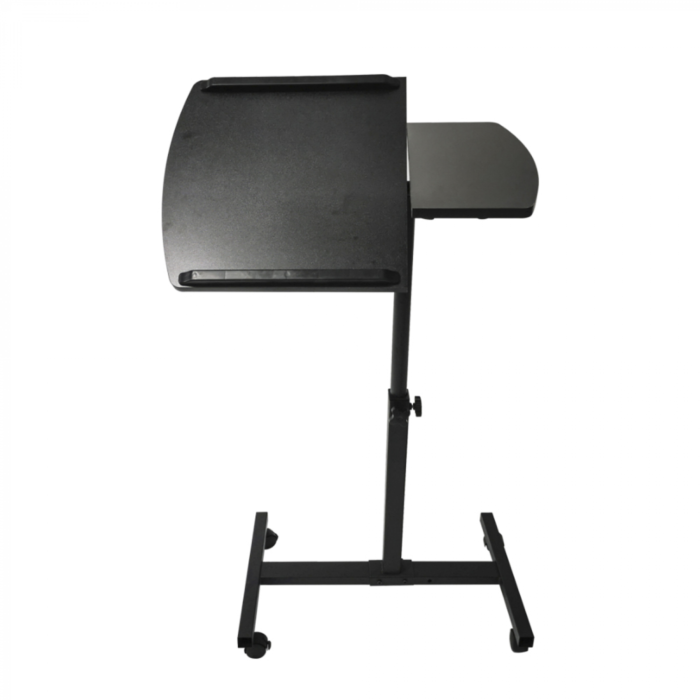 Support pour ordinateur portable - roulettes mobiles - réglable en hauteur - noir