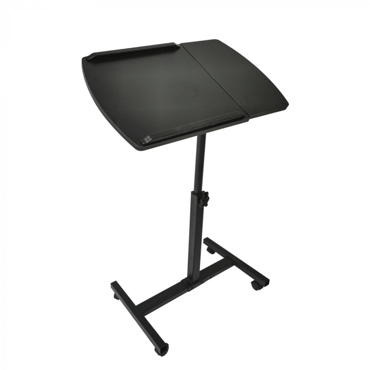 Support pour ordinateur portable - roulettes mobiles - réglable en hauteur - noir - VDD World FR Support pour ordinateur portable - roulettes mobiles - réglable en hauteur - noir - VDD World FR