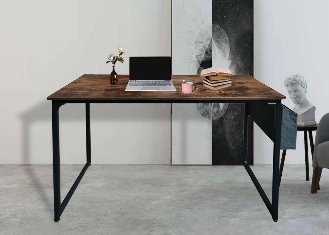 Desk Stoer - table pour ordinateur portable - table d'ordinateur - largeur 120 cm - marron vintage - image alternative
