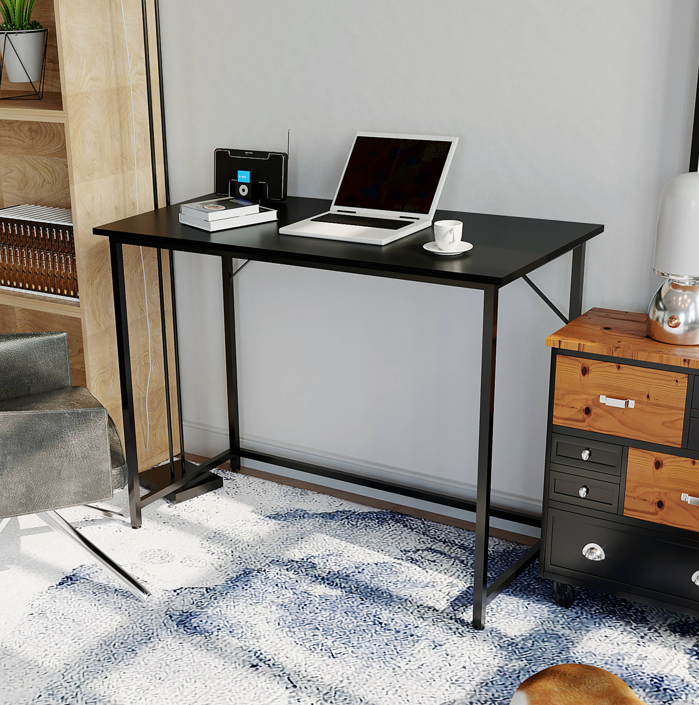 Desk - table pour ordinateur portable - table d'ordinateur - largeur 100 cm - image alternative