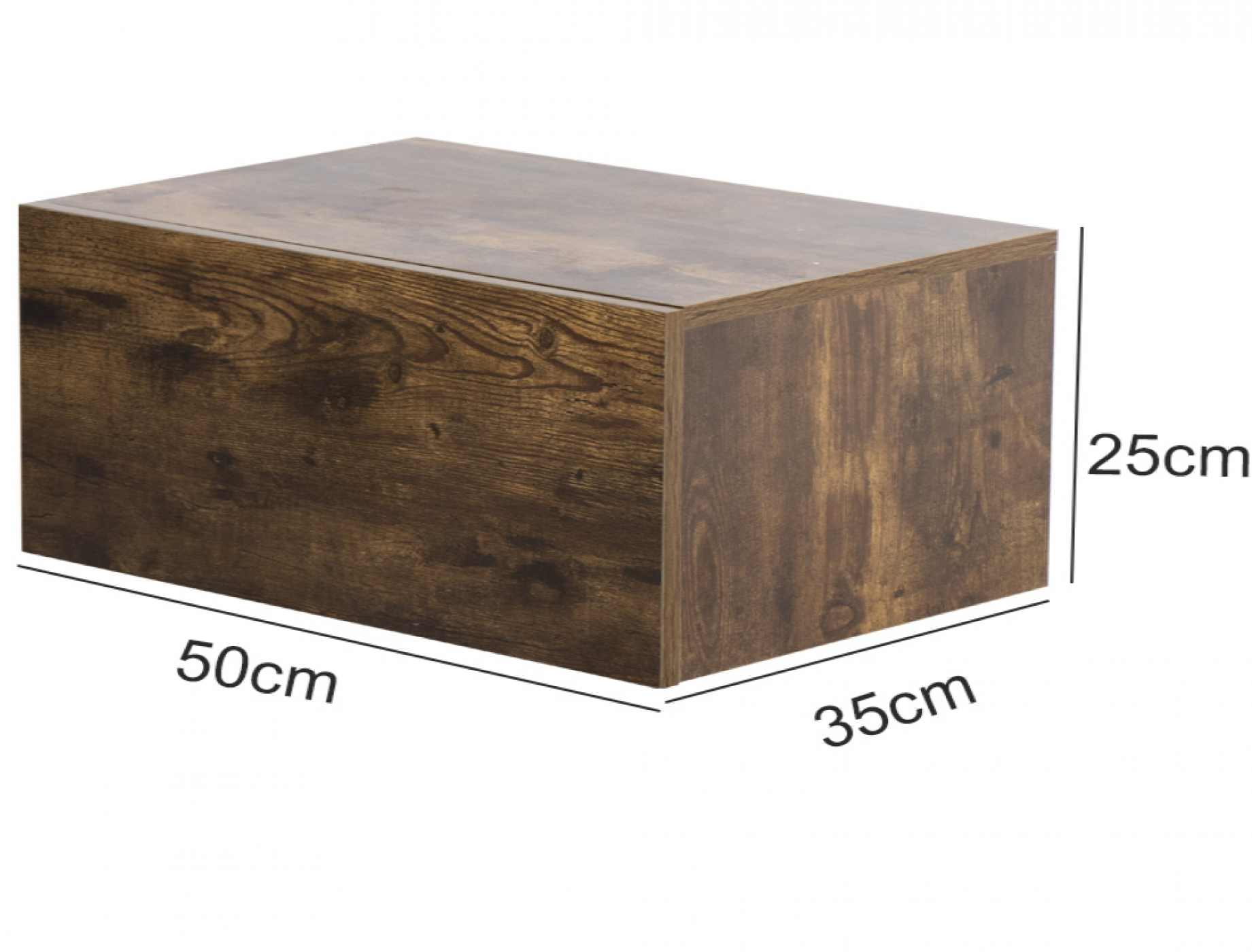 Table de chevet flottante - meuble d'entrée suspendu - avec tiroir - largeur 50 cm - VDD World FR Table de chevet flottante - meuble d'entrée suspendu - avec tiroir - largeur 50 cm - VDD World FR