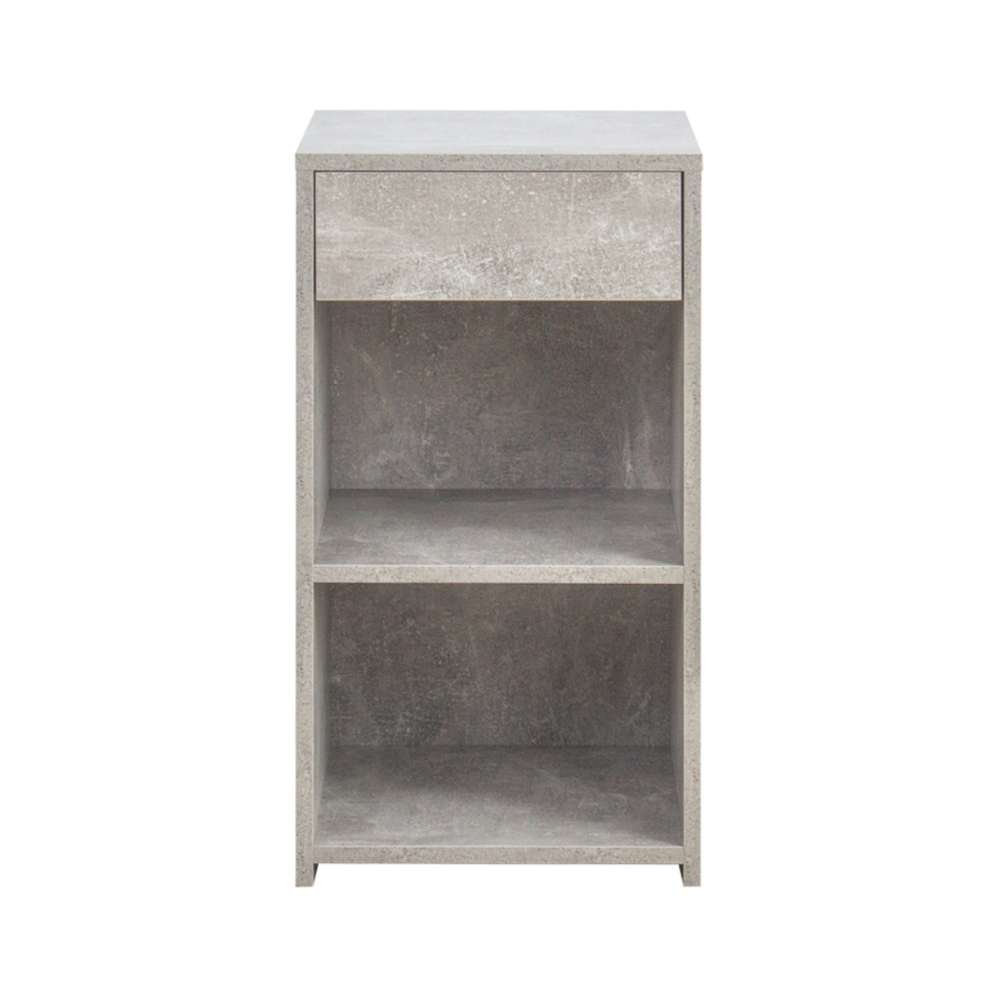Table de chevet - meuble d'entrée - hauteur 65 cm - couleur béton gris