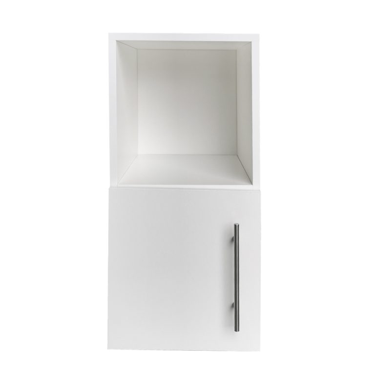 VDD - Table de chevet - Table de chevet blanche  - Table de chevet en bois - Avec Porte