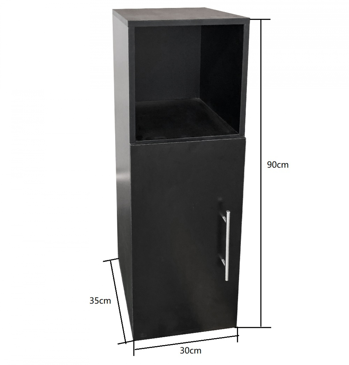 Meuble d'entrée - table de chevet - hauteur 90 cm - noir - VDD World FR Meuble d'entrée - table de chevet - hauteur 90 cm - noir - VDD World FR
