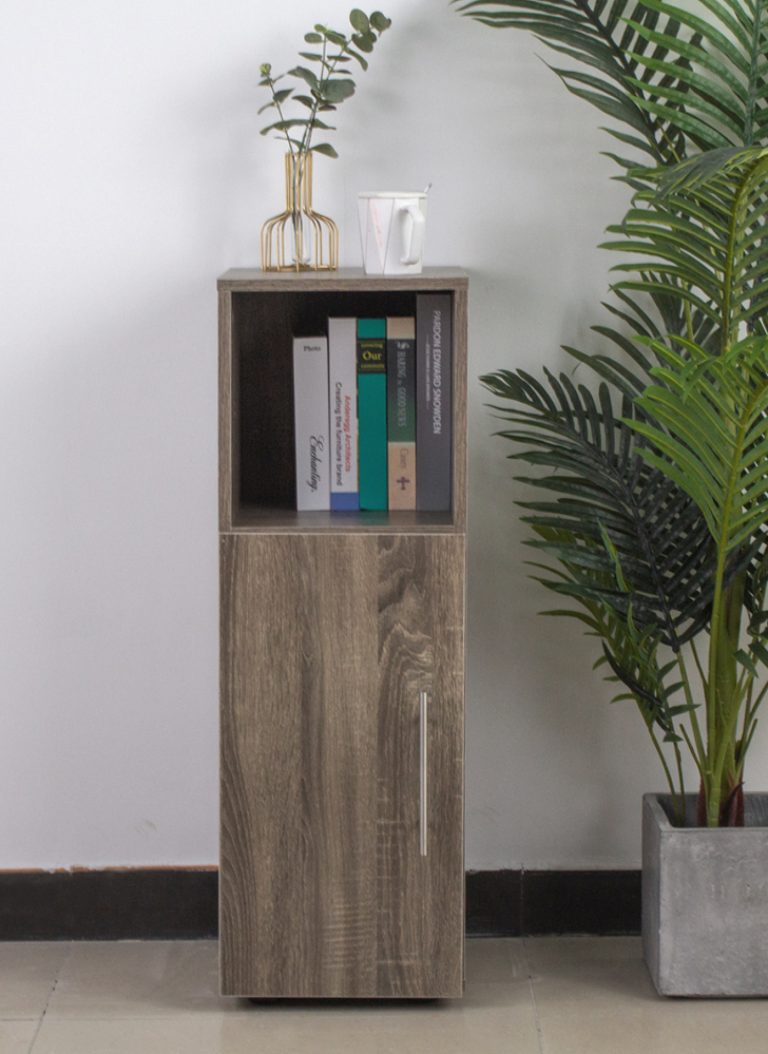 Table de chevet - meuble d'entrée - hauteur 65 cm - couleur béton gris - VDD World FR