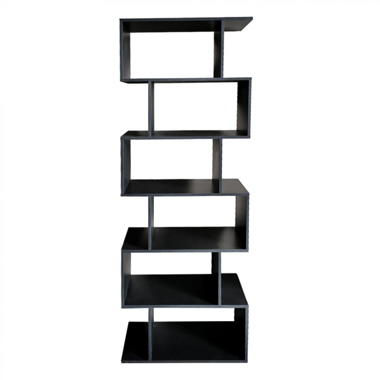 Armoire à compartiments bibliothèque - armoire murale cube empilé - 185 cm de haut - noir