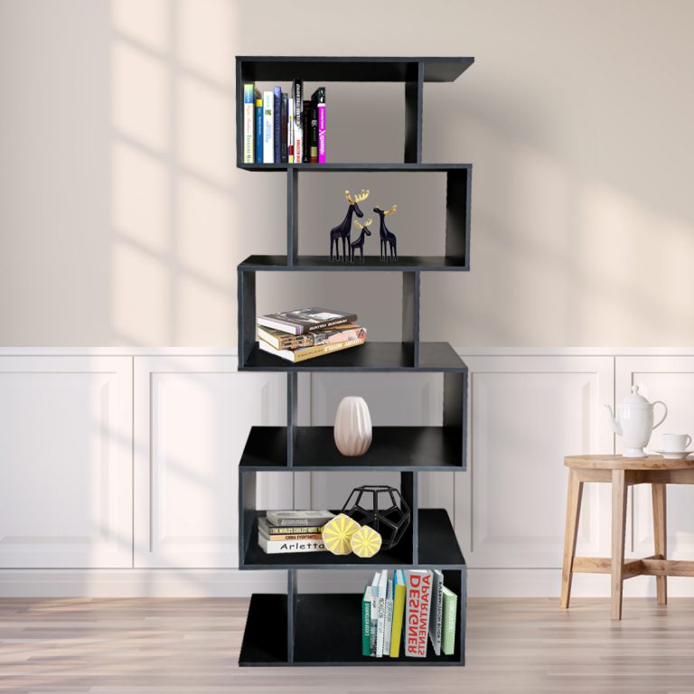 Armoire à compartiments bibliothèque - armoire murale cube empilé - 185 cm de haut - noir - image alternative