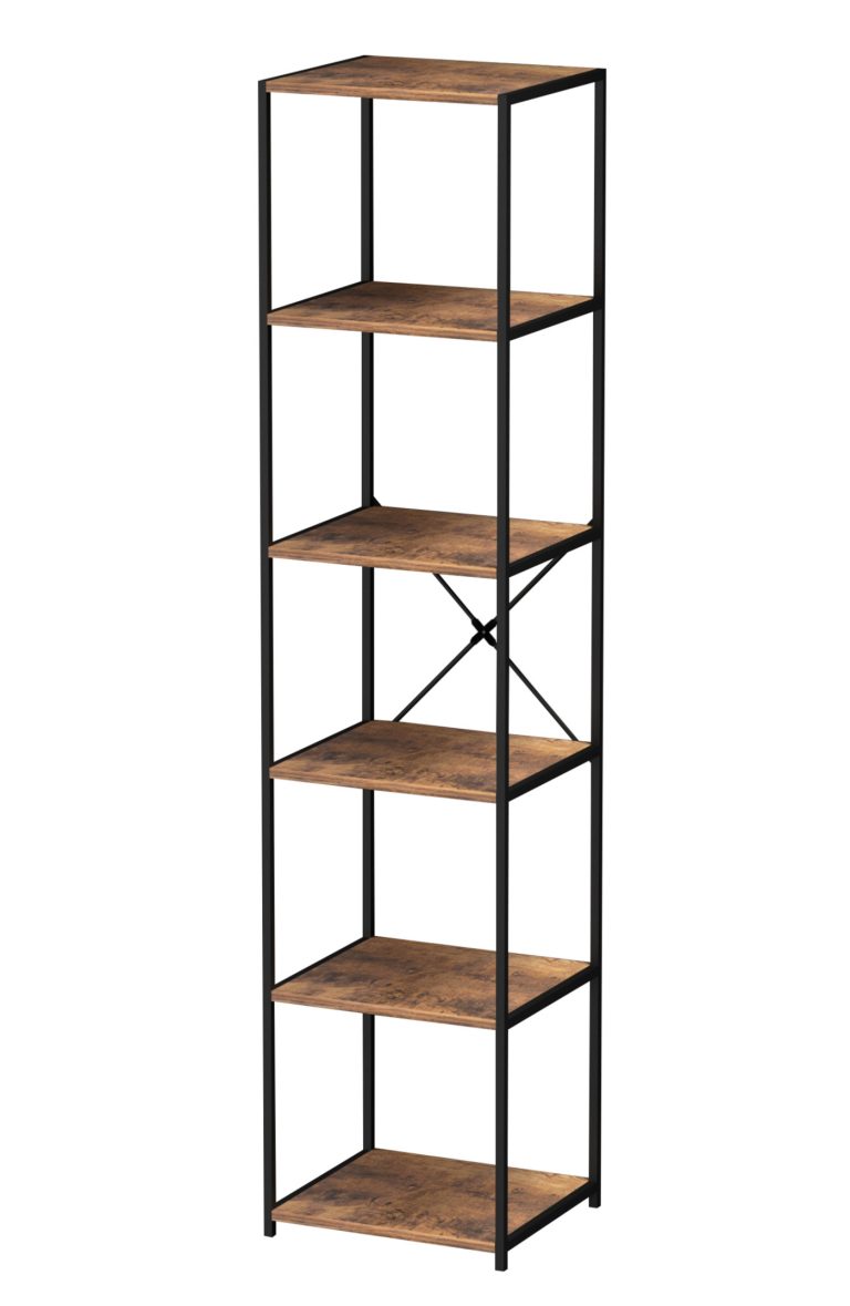 VDD Armoire murale bibliothèque Robuste - design industriel - métal bois - 40 x 40 x 174 cm