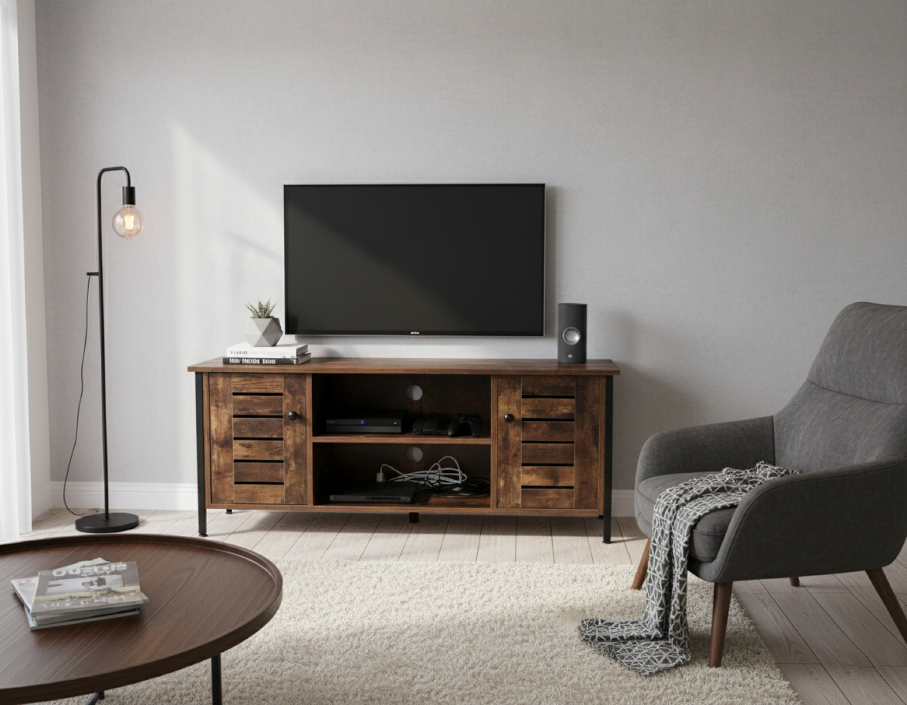 Meuble TV Tough - buffet industriel - 110 cm de large - VDD World FR Meuble TV Tough - buffet industriel - 110 cm de large - VDD World FR
