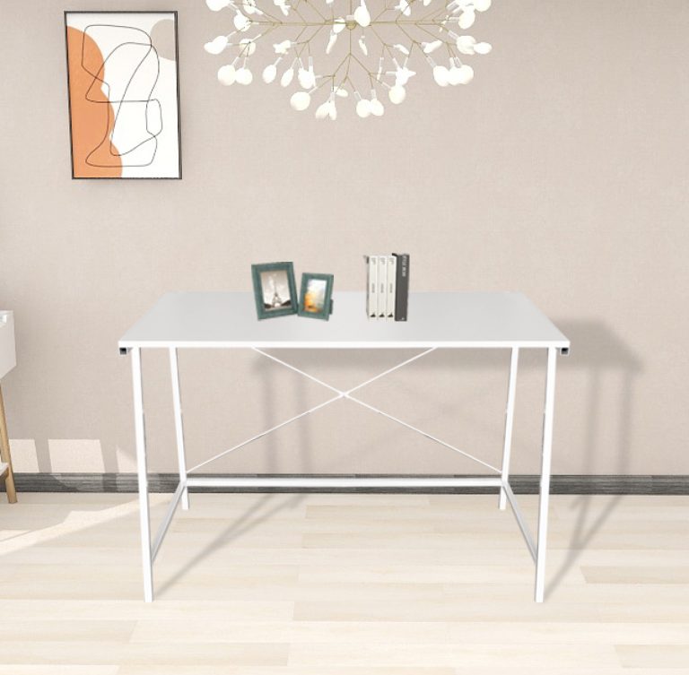 Desk Stoer - table pour ordinateur portable - table d'ordinateur - industriel - blanc - image alternative