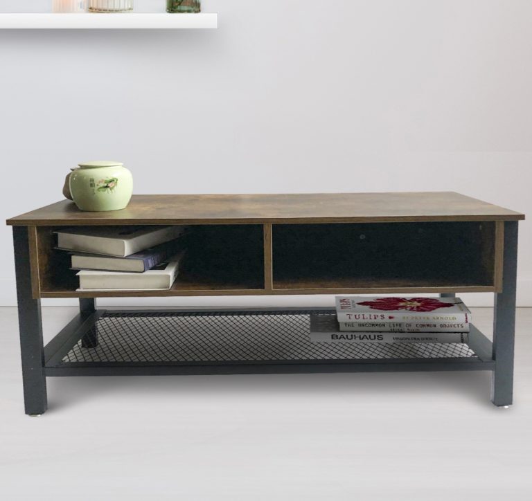 Meuble TV meuble buffet Tough design industriel vintage 140 cm - image alternative