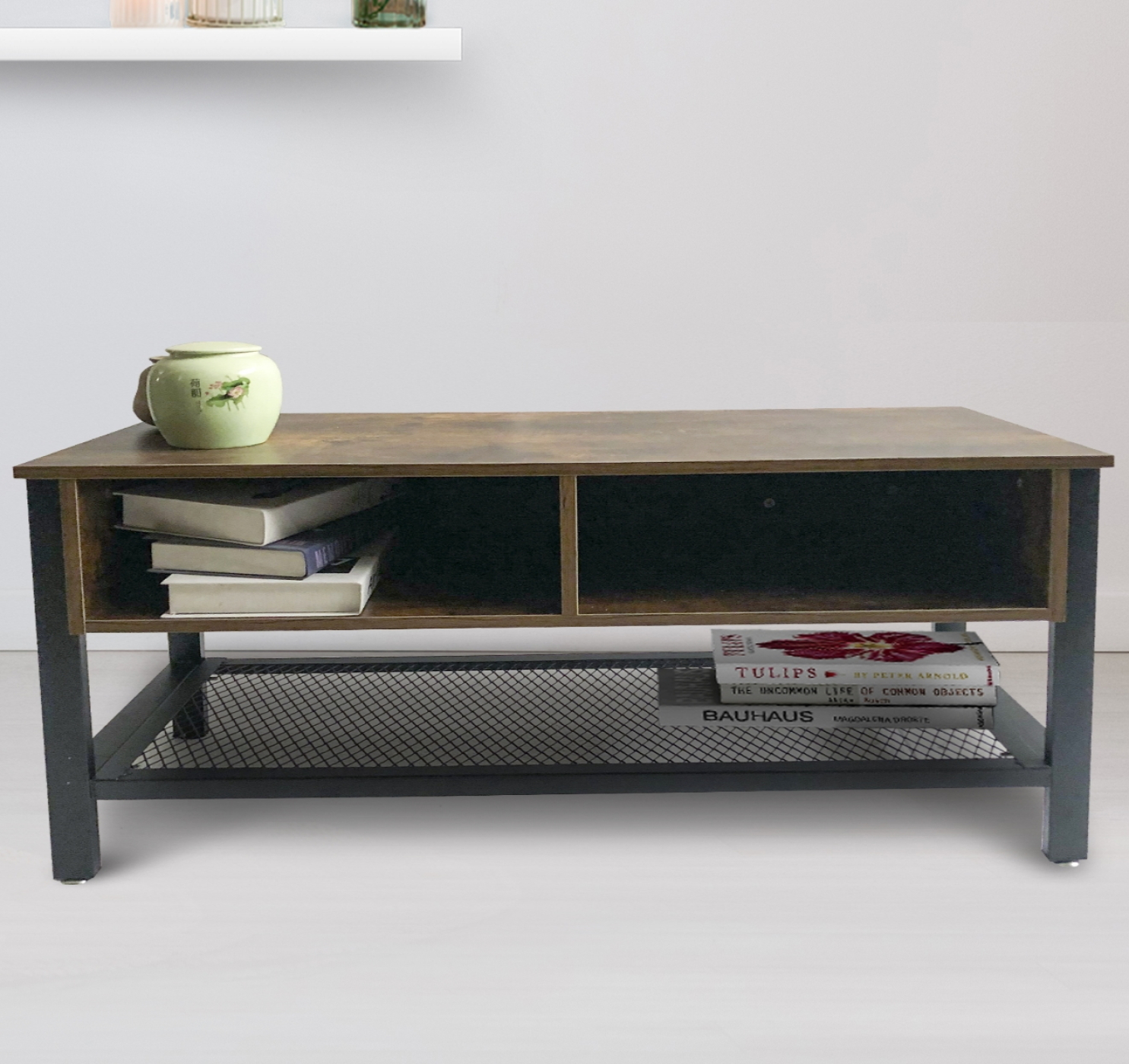 Meuble TV meuble buffet Tough design industriel vintage 140 cm - image alternative