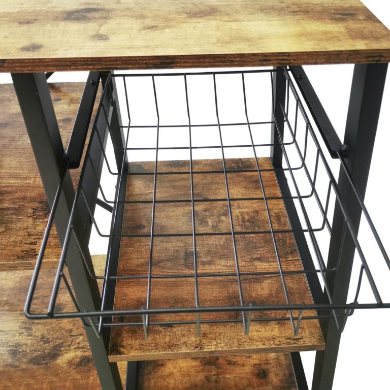 Table d'armoire de cuisine vintage industriel robuste - cadre en métal pour meubles de cuisine - 90 - image alternative