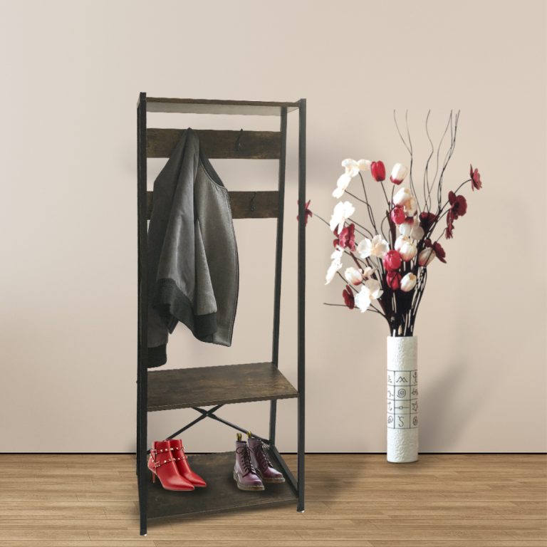 Meuble colonne 5 compartiments ouverts - meuble de rangement salle de bain chambre hall - VDD World FR