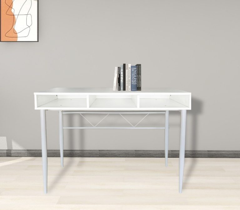 Bureau Stoer - table d'appoint hall ou couloir - style industriel moderne - blanc - image alternative