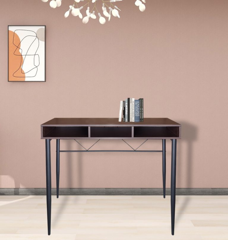 Bureau - table pour ordinateur portable - 140 cm de large et 50 cm de profondeur - blanc - VDD World FR