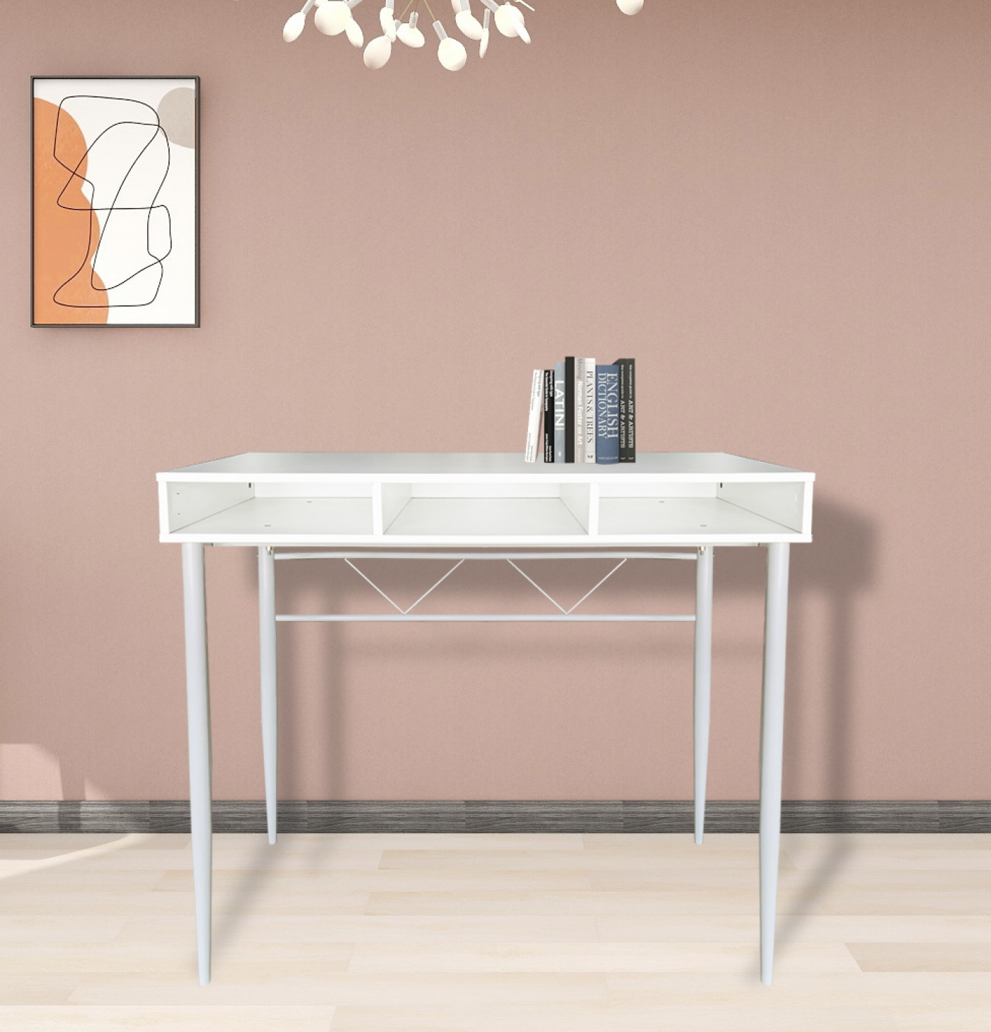 Table d'appoint - table console - buffet d'entrée - table murale - blanc - image alternative