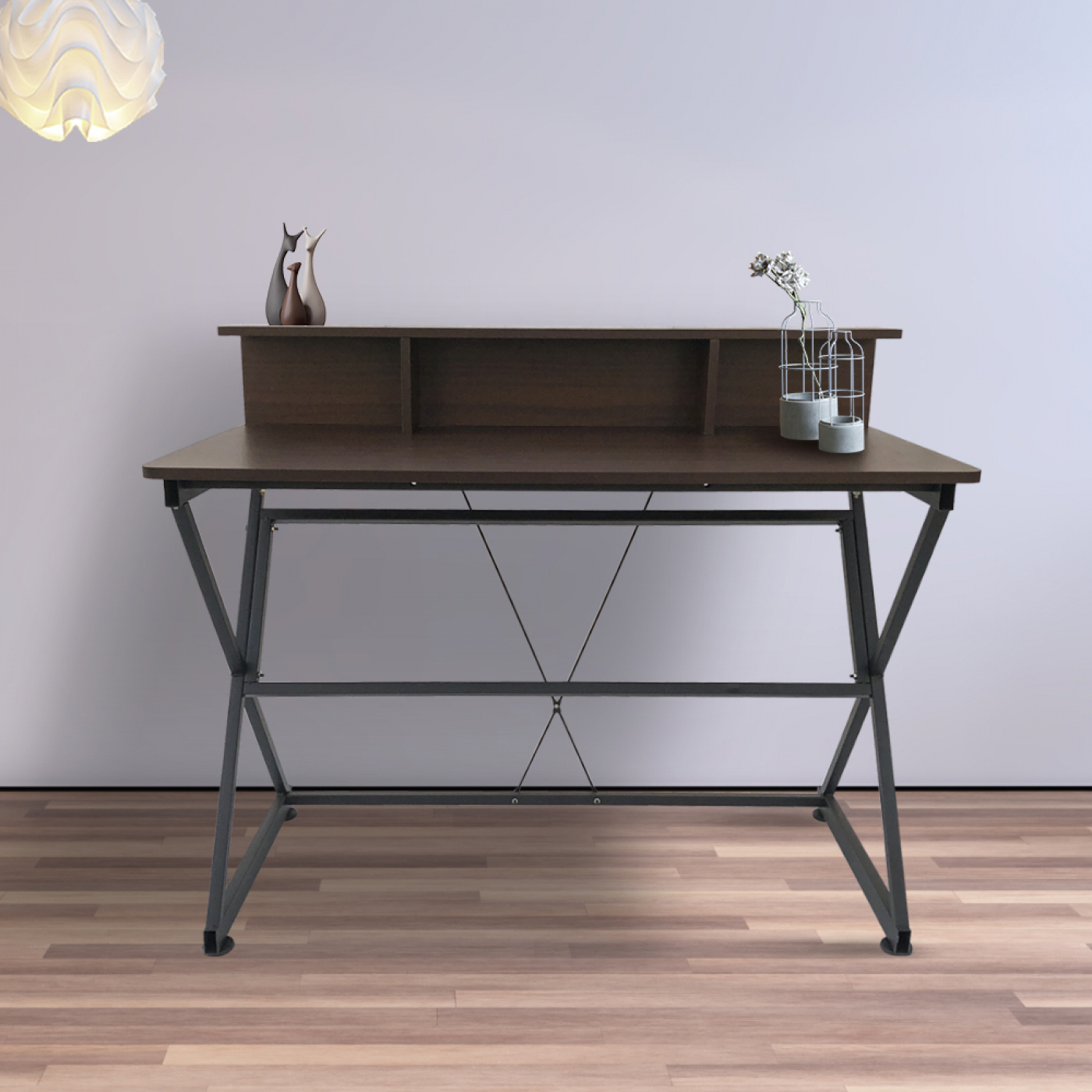 Bureau table ordinateur portable Tough - style vintage industriel - 110 cm de large - image alternative