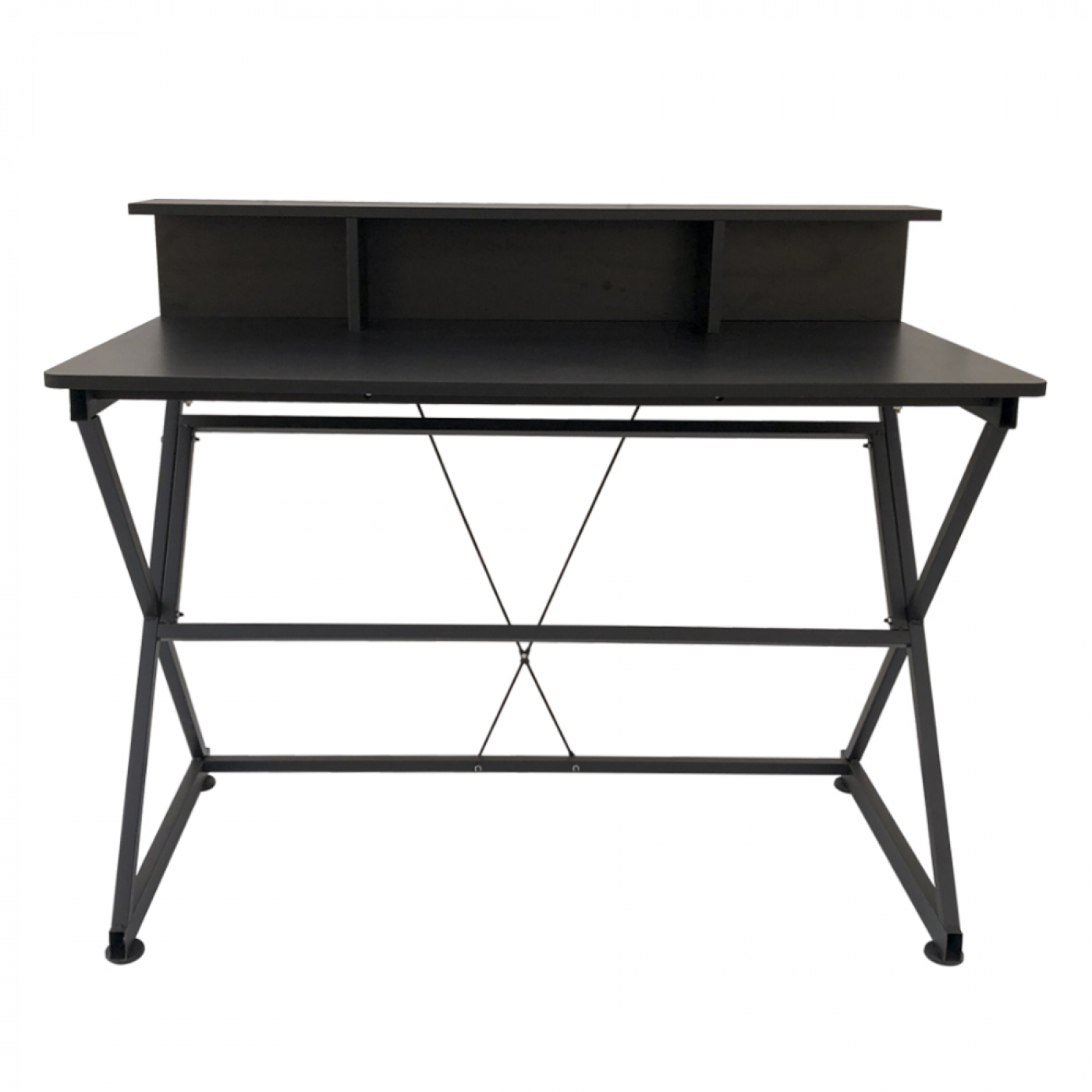 Table de bureau ordinateur portable Tough - style industriel moderne - 110 cm de large - noir - VDD World FR Table de bureau ordinateur portable Tough - style industriel moderne - 110 cm de large - noir - VDD World FR
