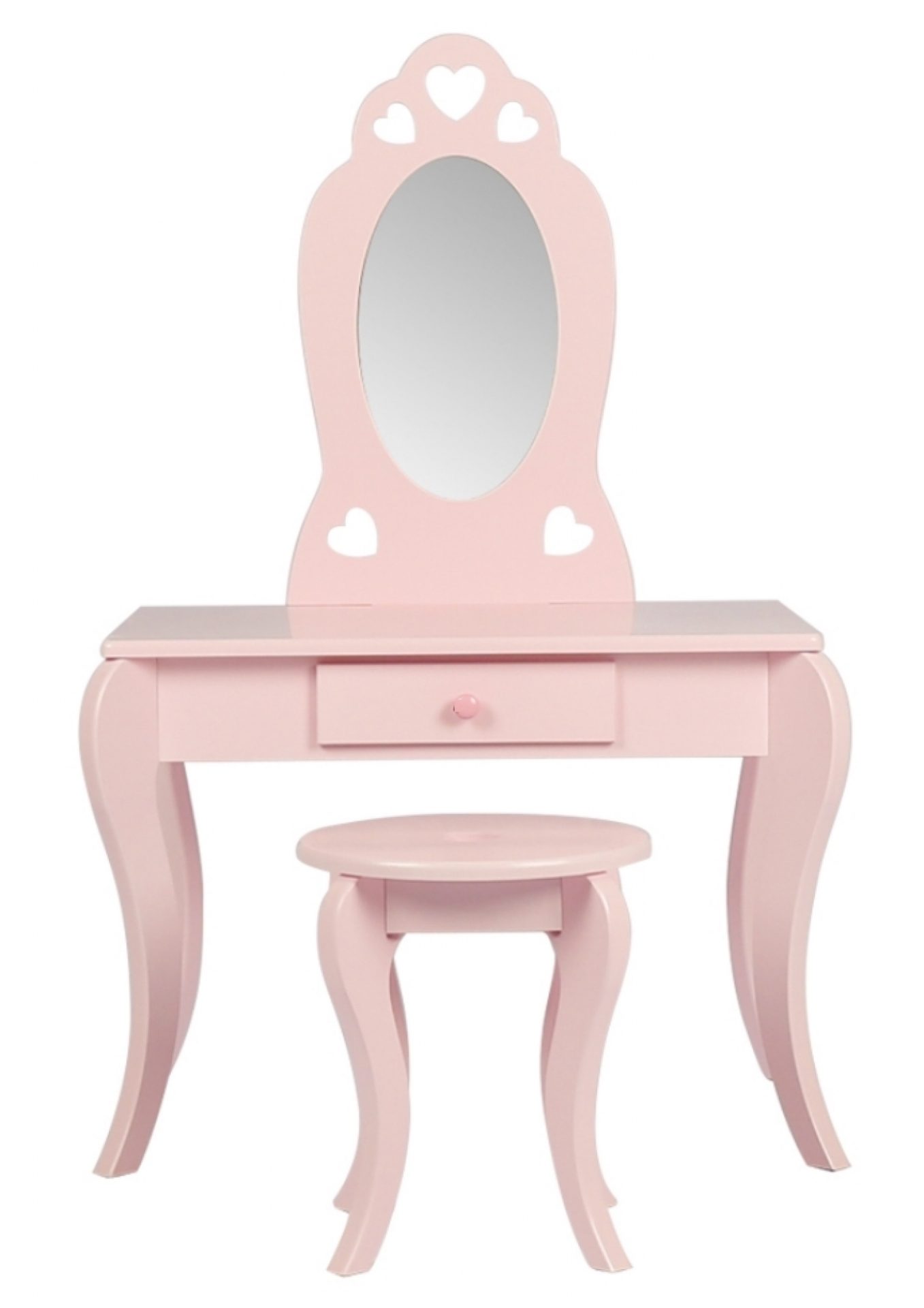 VDD - Coiffeuse - Meuble de maquillage - Table de maquillage - Rose - Avec miroir