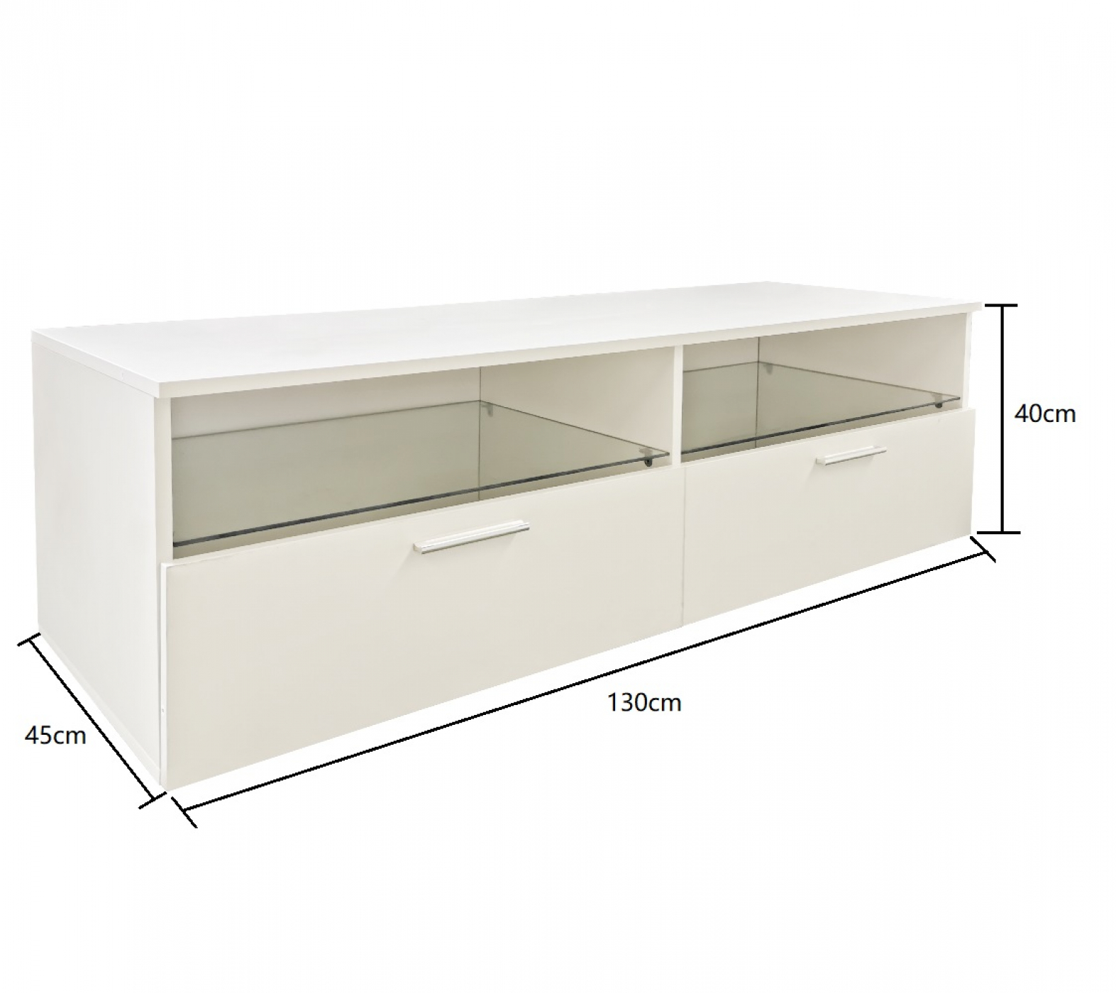 Buffet meuble TV Sieno - meuble média game setup - éclairage LED - blanc - VDD World FR Buffet meuble TV Sieno - meuble média game setup - éclairage LED - blanc - VDD World FR
