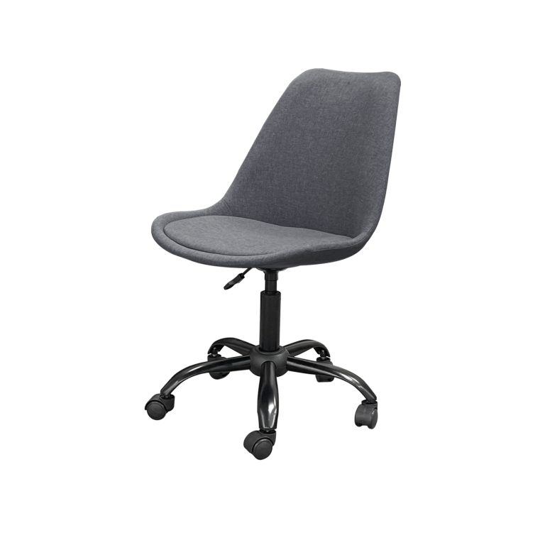 VVD - Siège baquet en tissu - châssis à roulettes - mobile - gris