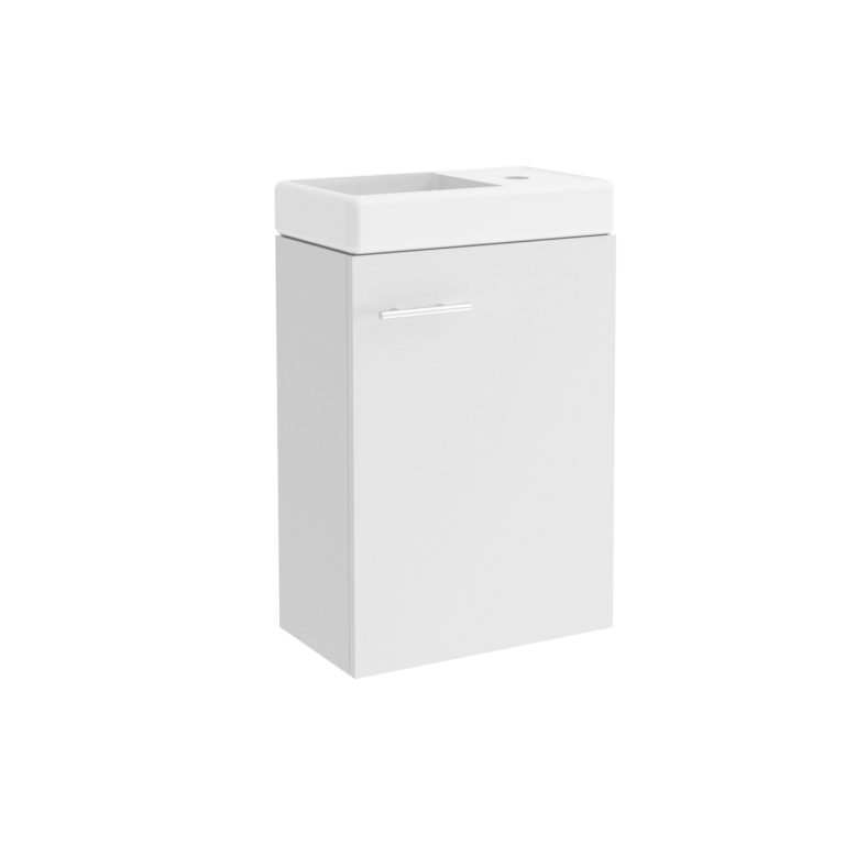 VDD – Meuble de toilette – Meuble de toilette avec lavabo – Meuble de toilette blanc